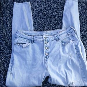 Old Navy Ripped Light Blue Jeans